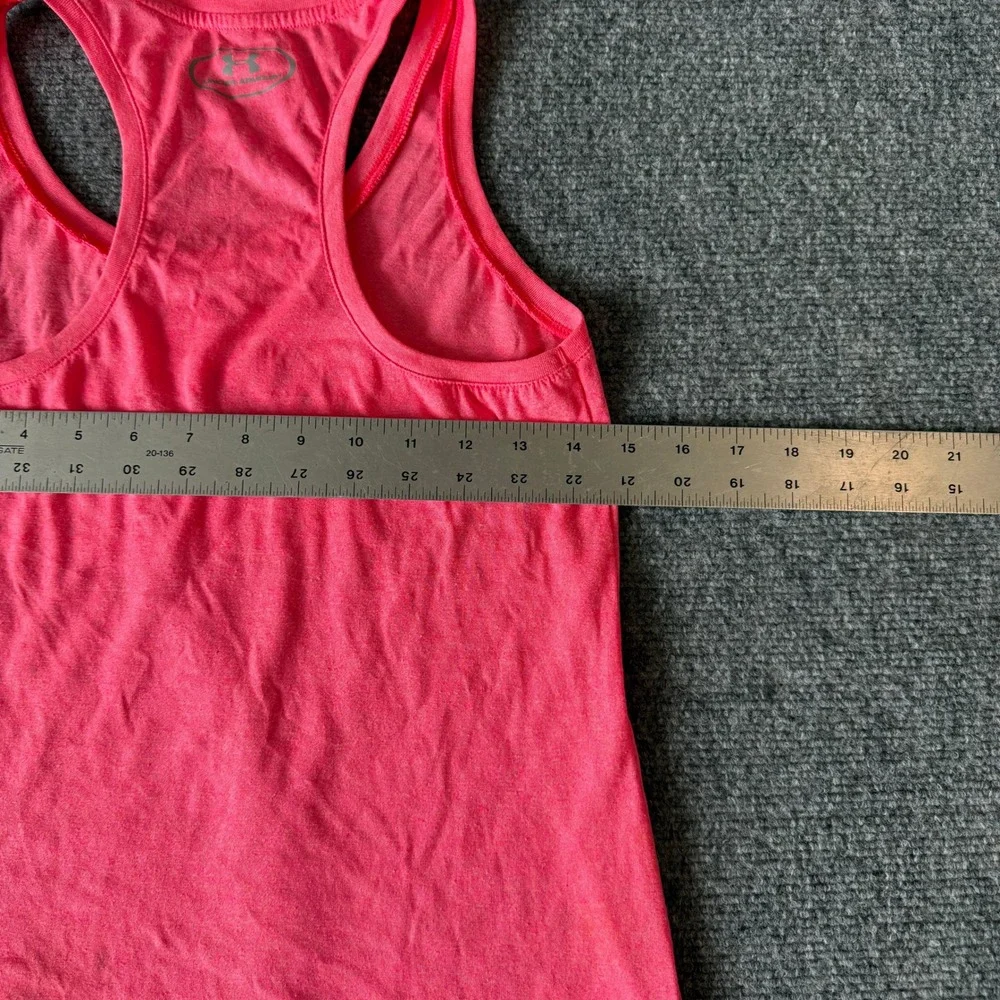 Under Armour Womens Threadborne HeatGear Racerback Tank Top Pink XS 2273